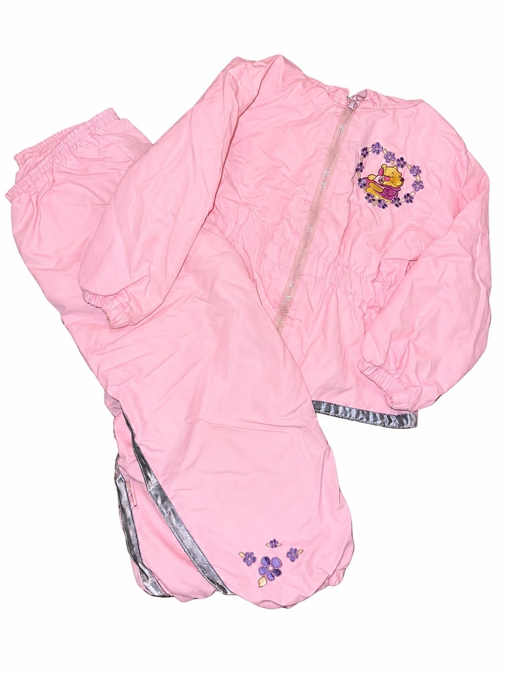 1990 Disney Winnie the Pooh Pink 2-Piece Jacket & Pants set 3T